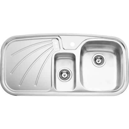 OBI Einbauspüle Quadra Duo 100 Edelstahl Eckig 3 OBI Einbauspüle Quadra Duo 100 Edelstahl Eckig