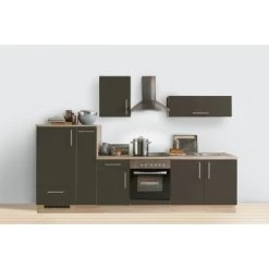 Menke Küchenzeile Premium 300 Cm Lava Hochglanz-Sonoma Eiche Nachbildung -Küchenwerkzeug – los geht’s! 00apo lava varia haenger 2