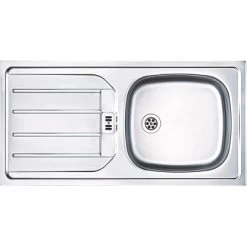 Eurodomo Einbauspüle Luna 86 Cm Edelstahl