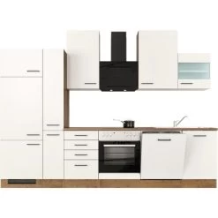 Flex-Well Exclusiv Küchenzeile Vintea 310 Cm Magnolia Matt - Lancelot Oak -Küchenwerkzeug – los geht’s! 051 AvilaG3102604013Studio