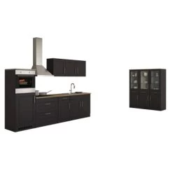 Held Möbel Küchenzeile Rom 290 Cm Landhaus Grau Matt Mit E-Geräten -Küchenwerkzeug – los geht’s! 0655 11016600 628.1.6198 1