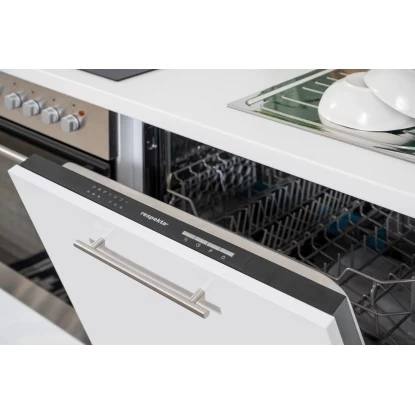 Respekta Premium Küchenzeile 250 Cm Grau Hochglanz-Weiß 8 Respekta Premium Küchenzeile 250 Cm Grau Hochglanz-Weiß – Bild 6