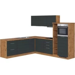 Held Möbel Winkelküche 240 Cm - 270 Cm Matt Grau-Wotaneiche -Küchenwerkzeug – los geht’s! 095 11016600 1029.6293 1 2