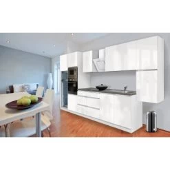 Respekta Premium Küchenzeile Grifflos 385 Cm Weiß Hochglanz-Weiß -Küchenwerkzeug – los geht’s! 11798 4384 glrp385hwwgke 2