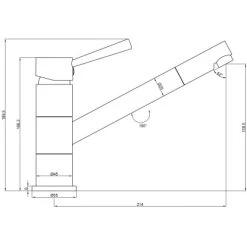 Verosan Küchenarmatur Siena Chrom -Küchenwerkzeug – los geht’s! 119646 4259 Mazeichnung
