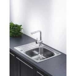 OBI Einbauspüle Quadra Single 65 Edelstahl Eckig -Küchenwerkzeug – los geht’s! 135443 picture 3