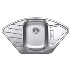 OBI Eckeinbauspüle Canto Basic 92 Edelstahl Eckig