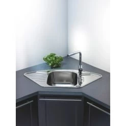 OBI Eckeinbauspüle Canto Basic 92 Edelstahl Eckig -Küchenwerkzeug – los geht’s! 135446 picture 3