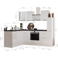 Respekta Selection Winkelküche Elisabeth RSL250WAH 250 Cm Artisan Eiche Nb.-Weiß -Küchenwerkzeug – los geht’s! 145465 4384 3