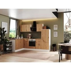 Respekta Selection Winkelküche Elisabeth RSL280WAH 280 Cm Artisan Eiche Nb.-Weiß