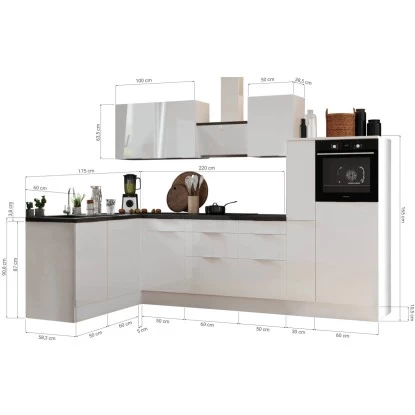 Respekta Selection Winkelküche Elisabeth RSL310HGGH 310 Cm Grau 5 Respekta Selection Winkelküche Elisabeth RSL310HGGH 310 Cm Grau – Bild 3