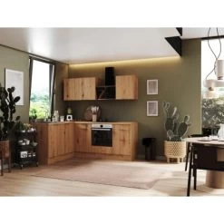 Respekta Selection Winkelküche Elisabeth RSL220AAH 220 Cm Artisan Eiche Nb.