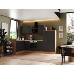 Respekta Selection Winkelküche Elisabeth RSL310AGH 310 Cm Grau-Artisan Eiche Nb.