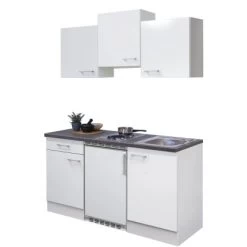 Flex-Well Classic Singleküche Lucca 150 Cm Weiß Matt - Caledonia -Küchenwerkzeug – los geht’s! 1501001000Luccafreisteller