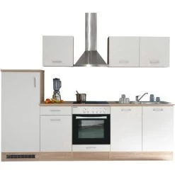 Respekta Küchenzeile KB270ENWPC 270 Cm Weiß Eiche Natura Nachbildung -Küchenwerkzeug – los geht’s! 1509785 4384 KB270ENWPC 4