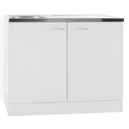 Optifit Spülenunterschrank Klassik 50 Weiß Mit Spülenauflage 100 Cm 3 Optifit Spülenunterschrank Klassik 50 Weiß Mit Spülenauflage 100 Cm