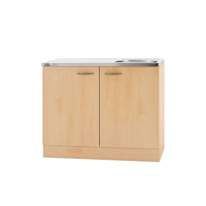 Spülenunterschrank Klassik 50 Buche Mit Spülenauflage 100 Cm 3 Spülenunterschrank Klassik 50 Buche Mit Spülenauflage 100 Cm