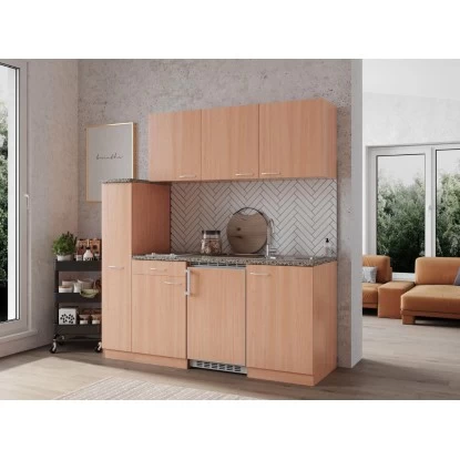 Respekta Economy Küchenzeile KB180BBC 180 Cm Buche 7 Respekta Economy Küchenzeile KB180BBC 180 Cm Buche – Bild 5