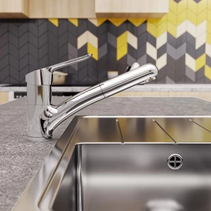 Ideal Standard Küchenarmatur Ceraflex BlueStart Herausziehbare Handbrause Chrom 7 Ideal Standard Küchenarmatur Ceraflex BlueStart Herausziehbare Handbrause Chrom – Bild 5