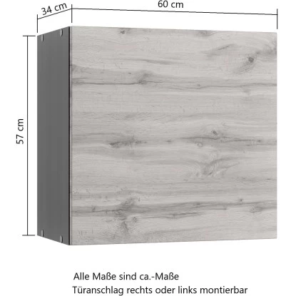 Held Möbel Küchen-Hängeschrank Turin 60 Cm Wotaneiche/Graphit 6 Held Möbel Küchen-Hängeschrank Turin 60 Cm Wotaneiche/Graphit – Bild 4