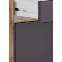 Held Möbel Küchenunterschrank Turin 60 Cm 1 Tür 1 Schublade Graphit/Wotaneiche -Küchenwerkzeug – los geht’s! 189414 11016600 CU 09