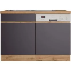 Held Möbel Spülenunterschrank Turin 120 Cm Mit GSP-Blende Graphit/Wotaneiche -Küchenwerkzeug – los geht’s! 189434 11016600 S 03