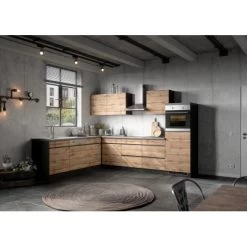 Held Möbel Küchen-Eckschrank Turin 120 Cm Wotaneiche/Graphit -Küchenwerkzeug – los geht’s! 189465 11016600 AB 14 1