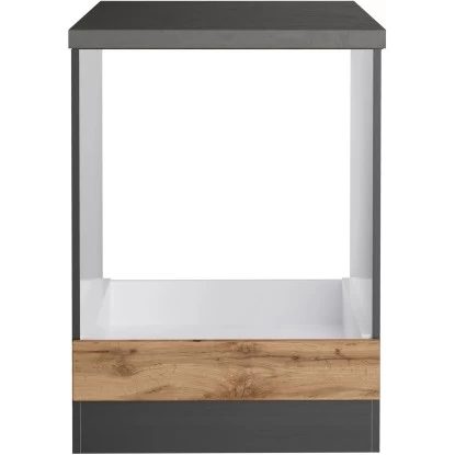 Held Möbel Herdumbauschrank Turin 60 Cm Wotaneiche/Graphit 5 Held Möbel Herdumbauschrank Turin 60 Cm Wotaneiche/Graphit – Bild 3