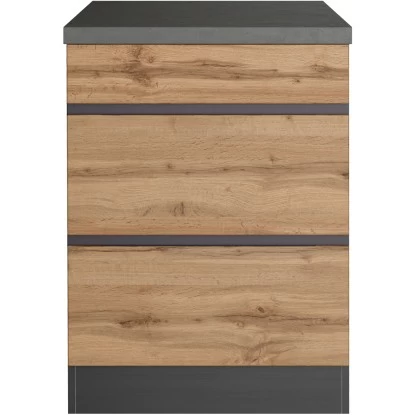 Held Möbel Kochfeldumbauschrank Turin 60 Cm Wotaneiche/Graphit 4 Held Möbel Kochfeldumbauschrank Turin 60 Cm Wotaneiche/Graphit – Bild 2