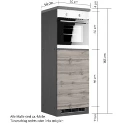 Held Möbel Kühlschrank/Ofenumbauschrank Turin 60 Cm Wotaneiche/Graphit 20 Held Möbel Kühlschrank/Ofenumbauschrank Turin 60 Cm Wotaneiche/Graphit -Küchenwerkzeug – los geht’s! 189522 11016600 VM 07
