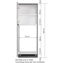 Held Möbel Kühlschrankumbauschrank Turin 60 Cm Wotaneiche/Graphit -Küchenwerkzeug – los geht’s! 189536 11016600 VM 08