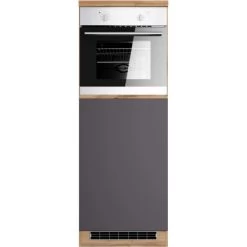 Held Möbel Ofenumbauschrank Turin 60 Cm Graphit/Wotaneiche -Küchenwerkzeug – los geht’s! 189537 11016600 S 01