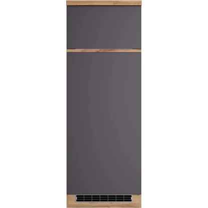 Held Möbel Umbauschrank Für Kühl/Gefrierkombi Turin 60 Cm Graphit/Wotaneiche 4 Held Möbel Umbauschrank Für Kühl/Gefrierkombi Turin 60 Cm Graphit/Wotaneiche – Bild 2
