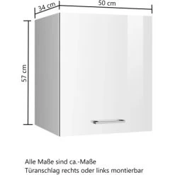 Held Möbel Küchen-Hängeschrank Mailand 50 Cm Hochglanz Weiß/Weiß 10 Held Möbel Küchen-Hängeschrank Mailand 50 Cm Hochglanz Weiß/Weiß -Küchenwerkzeug – los geht’s! 189688 11016600 VM 03