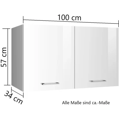 Held Möbel Küchen-Hängeschrank Mailand 100 Cm Hochglanz Graphit/Graphit 5 Held Möbel Küchen-Hängeschrank Mailand 100 Cm Hochglanz Graphit/Graphit – Bild 3