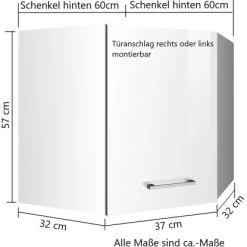 Held Möbel Küchen-Eck-Hängeschrank Mailand 60 Cm Hochglanz Graphit/Graphit 10 Held Möbel Küchen-Eck-Hängeschrank Mailand 60 Cm Hochglanz Graphit/Graphit -Küchenwerkzeug – los geht’s! 189751 11016600 VM 03