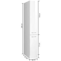 Held Möbel Apothekerschrank Mailand 30 Cm Hochglanz Graphit/Graphit -Küchenwerkzeug – los geht’s! 190188 11016600 VM 03