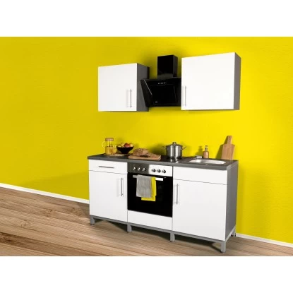 Menke Küchenzeile Rack-Time 2 Weiß Hochglanz 180 Cm 3 Menke Küchenzeile Rack-Time 2 Weiß Hochglanz 180 Cm