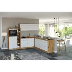 Held Möbel Winkelküche 240 Cm - 270 Cm Matt Weiß-Wotaneiche -Küchenwerkzeug – los geht’s! 1 11016600 1028.6291 3b 14