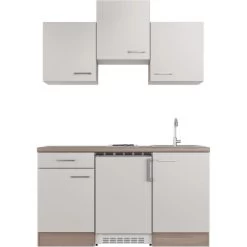 Flex-Well Exclusiv Singleküche Eico 150 Cm Magnolienweiß - Tennessee Eiche -Küchenwerkzeug – los geht’s! 1 4051 EicoG1501001000frei