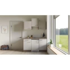 Flex-Well Exclusiv Singleküche Eico 150 Cm Magnolienweiß - Tennessee Eiche -Küchenwerkzeug – los geht’s! 1 4051 eicoG1501001000cam2