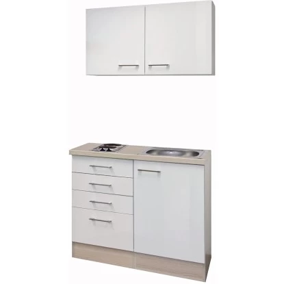 Flex-Well Exclusiv Miniküche Abaco 100 Cm Perlmutt Glänzend-Akazie Nachbildung 4 Flex-Well Exclusiv Miniküche Abaco 100 Cm Perlmutt Glänzend-Akazie Nachbildung – Bild 2