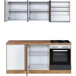 Held Möbel Winkelküche 240 Cm - 180 Cm Matt Grau-Wotaneiche -Küchenwerkzeug – los geht’s! 20 11016600 1013.6291 2b 4