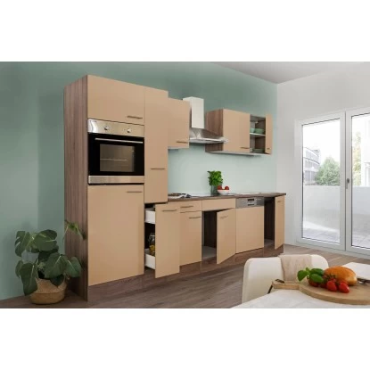 Respekta Economy Küchenzeile LBKB330EYCMIGKE 310 Cm Cappuccino-Eiche York Nachb. 5 Respekta Economy Küchenzeile LBKB330EYCMIGKE 310 Cm Cappuccino-Eiche York Nachb. – Bild 3