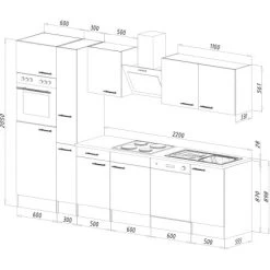 Respekta Economy Küchenzeile LBKB330EYCMIGKE 310 Cm Cappuccino-Eiche York Nachb. 18 Respekta Economy Küchenzeile LBKB330EYCMIGKE 310 Cm Cappuccino-Eiche York Nachb. -Küchenwerkzeug – los geht’s! 2494326 4834 KB310EYC 04
