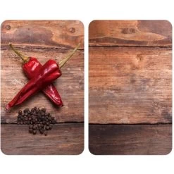 Allstar Glasabdeckplatten Pepper Für Glaskeramik-Kochfelder2er-Set