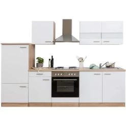 Respekta Küchenzeile Ohne E-Geräte LBKB270ESW 270 Cm Weiß-Eiche Sonoma Sägerau -Küchenwerkzeug – los geht’s! 2619054 4384 LBKB270ESW 04