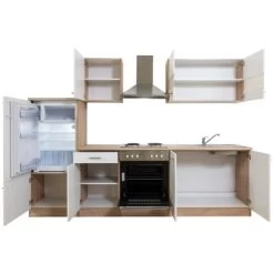 Respekta Küchenzeile Ohne E-Geräte LBKB270ESW 270 Cm Weiß-Eiche Sonoma Sägerau -Küchenwerkzeug – los geht’s! 2619054 4384 LBKB270ESW 05