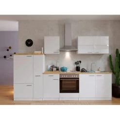 Respekta Küchenzeile KB300WW 300 Cm Weiß -Küchenwerkzeug – los geht’s! 27800 4384 neu KB300WWG 02