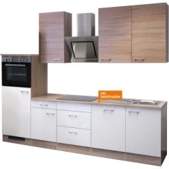 Flex-Well Classic Küchenzeile Florida 280 Cm Weiß-Sonoma Eiche Nachbildung 16 Flex-Well Classic Küchenzeile Florida 280 Cm Weiß-Sonoma Eiche Nachbildung -Küchenwerkzeug – los geht’s! 2802315015gspfloridafrei 2